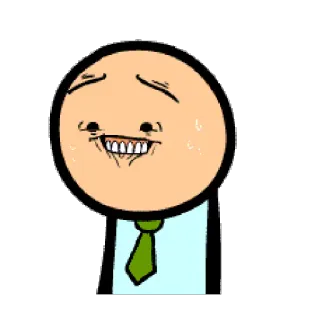 😬 Cyanide and Happiness, 卡通, 搞笑, 办公室, 微笑 whatsapp sticker