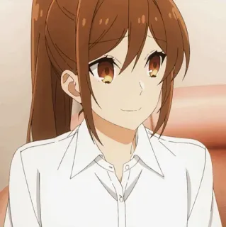 🕰 Hori Kyouko Horimiya 애니메이션, 여자, 귀여운, 호리미야, 호리쿄코, 캐릭터, 만화 telegram sticker