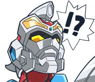 ❗️ Roboter, Figur, Frage, Ausruf, Besorgnis, Android telegram sticker