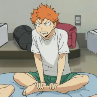 🌱 Shoyo Hinata Haikyuu!! Anime, Haikyuu, Shoyo Hinata, Hinata, Mangá, Personagem telegram sticker