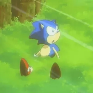 😔 Sonic Соник, Ёж, Мультфильм, Аниме telegram sticker