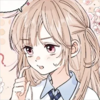 🍓 만화, 소녀, 애니메이션, 귀여운, 캐릭터, 일러스트 telegram sticker