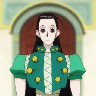 🗝 Illumi Zoldyck Hunter x Hunter Anime Charakter, Illumi Zoldyck, Hunter x Hunter, Cartoon telegram sticker
