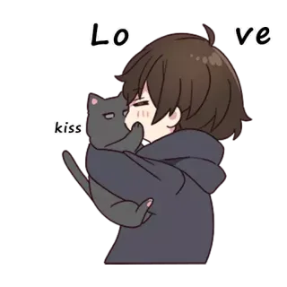 😘 Love
kiss Anime, Gatto, Ragazzo, Bacio, Amore telegram sticker