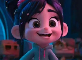 👀 Vanellope von Schweetz Wreck-It Ralph Cartoon, Disney, Figur, Vanellope, Süß whatsapp sticker