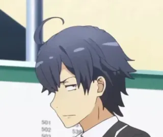 😡 Hikigaya Hachiman My Teen Romantic Comedy SNAFU Anime, Charakter, Hikigaya Hachiman, Oregairu whatsapp sticker