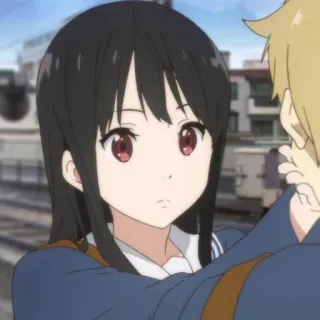 🍶 Anime, Schulmädchen, Schüler, Romantik, Cartoon whatsapp sticker