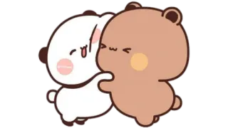 🫖 lindo, dibujos animados, osos, abrazo, amor, amistad telegram sticker