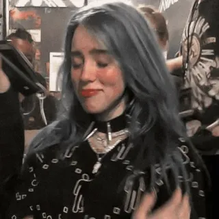 💚 Billie Eilish billie eilish, cantante, pop star, musicista, celebrità telegram sticker