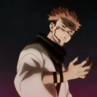 🎴 Ryomen Sukuna Jujutsu Kaisen Anime, Sukuna, Jujutsu Kaisen, Vervloekte geest, Demon, Schurk telegram sticker