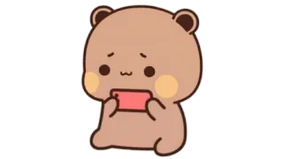 🫖 oso, dibujos animados, juegos, lindo, animal telegram sticker