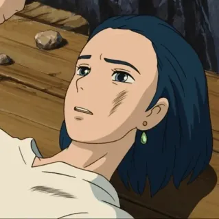 ⚜ Howl Howl's Moving Castle anime, Howl, Studio Ghibli, El castillo ambulante, triste, herido telegram sticker