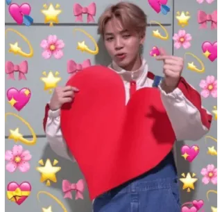 🐥 Jimin kpop, bts, jimin, cuore, carino, amore telegram sticker