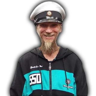 👨‍✈️ Spirit Club 850 мужчина, шляпа, бородатый, spirit club 850, бирюзовый, толстовка telegram sticker