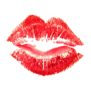 💋 lips, kiss, lipstick, makeup, red telegram sticker