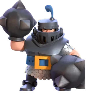 🌀 Mega Knight Clash Royale jeu, chevalier, armure, combattant, médiéval, casque whatsapp sticker
