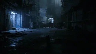 🐈 dark alley, cityscape, urban, street, night telegram sticker