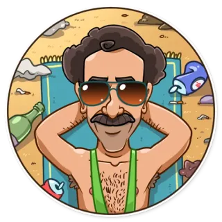 Borat Sagdiyev telegram stickers