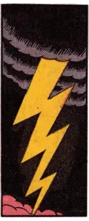 ☹️ Blitz, Wetter, Sturm, Elektrizität, Donner, Comic, Kunst telegram sticker