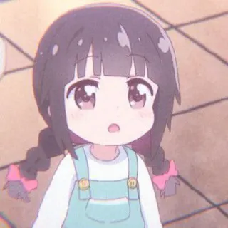 🦢 anime, criança, desenho animado, menina, fofo, mangá, ilustração telegram sticker