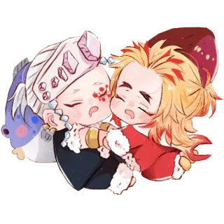 💎 Chibi, Anime, Abbraccio, Carino, Cartone animato telegram sticker