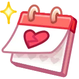 Desk Calendar by @GiftChanges whatsapp stickers