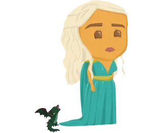 👸 Daenerys Targaryen Game of Thrones Daenerys, Draak, Game of Thrones, Fantasy, Khaleesi telegram sticker
