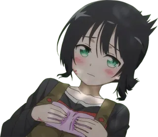 😶 Anime, Ragazza, Carina, Cartone animato, Personaggio, Manga telegram sticker