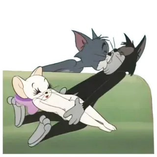 🗣 Tom and Jerry Tom, Jerry, Dessin animé, Chat, Souris, Drôle, Ami telegram sticker