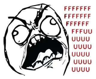 ® FFFFFF
FFFFFF
FFFFFFF
FFFFUUUU
UUUU
UUUU
UUUU Rage Comic, Meme, Meme da Internet, Raiva, Fúria, FFFFUUUU telegram sticker