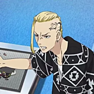 😠 Draken Tokyo Revengers 애니메이션, 캐릭터, 팬아트, 도쿄 리벤저스, 드라켄, 애니 telegram sticker