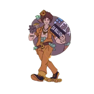 😂 $8 BILLION เงิน, มงกุฎ, พันล้าน, การเงิน, สกุลเงิน, เงินสด telegram sticker