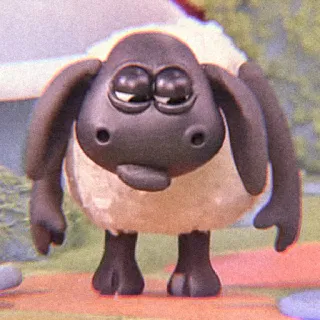 🍫 Shaun Shaun the Sheep 羊, 漫画, 動物, かわいい, クレイアニメ telegram sticker
