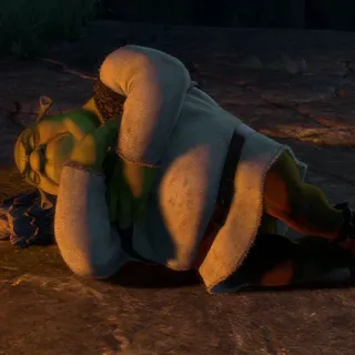 😡 Shrek ยักษ์, ดรีมเวิร์คส์, ภาพยนตร์, การ์ตูน, แอนิเมชั่น, นอนลง telegram sticker