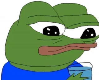 🚰 Pepe the Frog pepe, rana, meme, meme de internet, triste telegram sticker