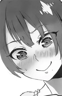😳 アニメ, 漫画, 女の子, 可愛い, 笑顔 whatsapp sticker
