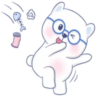 White Bear @stickersb2b telegram stickers