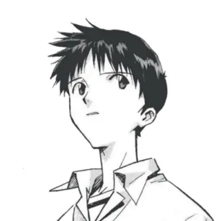 😯 Shinji Ikari Neon Genesis Evangelion Anime, Personnage, Manga, Portrait, Evangelion, Shinji telegram sticker