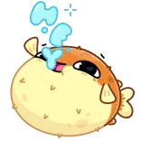 Puffer Fish @kelyeBan telegram emojis 👋