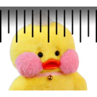 🐣 duck, cute, plush, stuffed animal, yellow telegram sticker