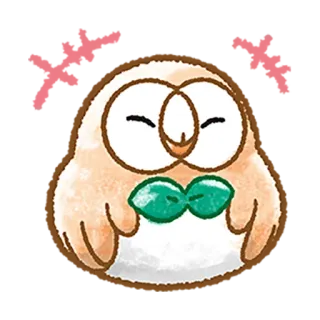 😆 gufo, animale, carino, cartone animato telegram sticker