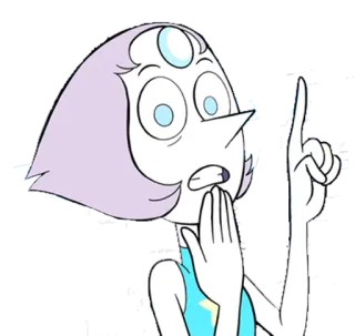 ☝ Pearl Steven Universe Perła, Steven Universe, kreskówka, postać, animowany telegram sticker
