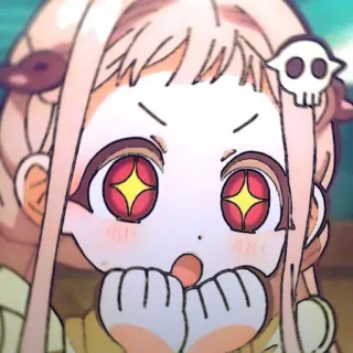 🥬 Nene Yashiro Toilet-bound Hanako-kun Anime, Dessin animé, Mignon, Autocollant, Kawaii telegram sticker