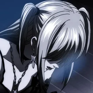 🧦 Misa Amane Death Note Anime, Manga, Goth, Traurig, Figur telegram sticker