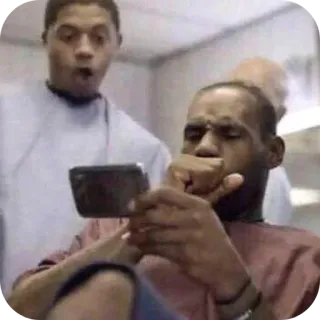 😳 LeBron James Nike Commercial whatsapp sticker