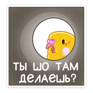 ❓ ТЫ ШО ТАМ ДЕЛАЕШЬ? pájaro, lindo, pregunta, periquito whatsapp sticker