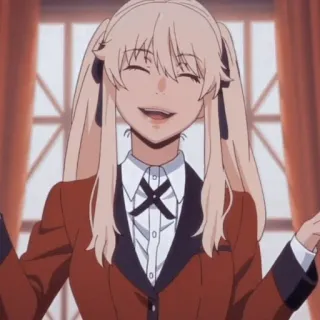 🍋 Mary Saotome Kakegurui Anime, Personaje, Rubia, Mary Saotome, Kakegurui whatsapp sticker