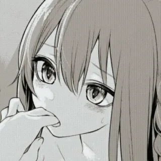 👄 Anime, Manga, Mädchen, Charakter, Kunst, Illustration telegram sticker
