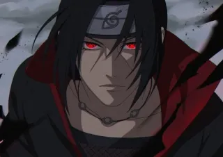 😈 Itachi Uchiha Naruto anime, naruto, itachi, uchiha, ninja, mangekyou sharingan telegram sticker