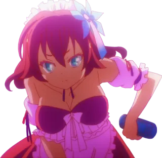 😠 Anime, Chica, Criada, Dibujos animados whatsapp sticker